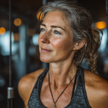 Adulți maturi practicând exerciții de fitness într-un mediu prietenos și motivant